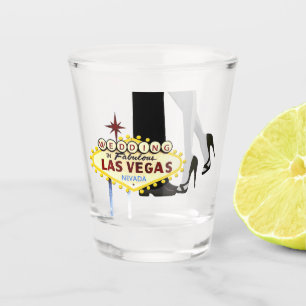 Las Vegas Wedding Shot glass