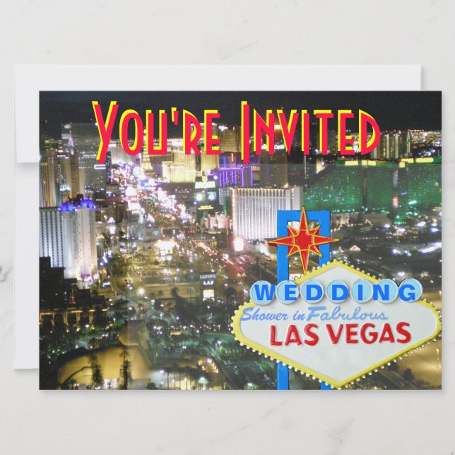 Las Vegas Wedding Shower Invitation (Front)