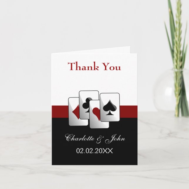 Las Vegas Wedding Thank You cards (Front)