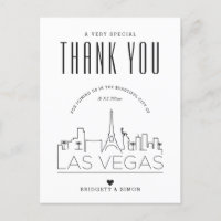 Las Vegas Wedding | Thanks for Coming! Postcard