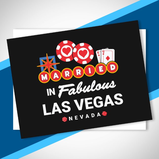 Las Vegas Wedding - Vegas Couple Married In Vegas Postcard (Creator Uploaded)