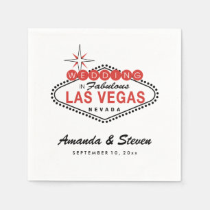 Las Vegas Wedding   Wedding Paper Napkins