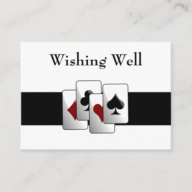 Las Vegas Wedding wishing well cards (Front)