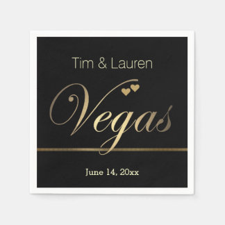 Las Vegas Wedding with hearts! Napkin