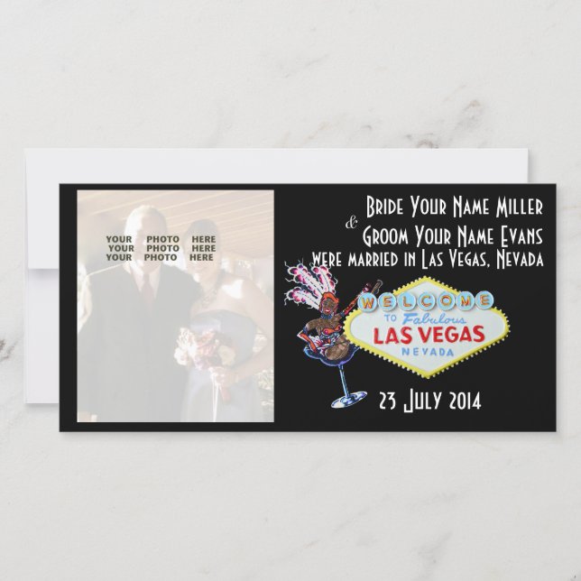Las Vegas Weddings Photo Announcement (Front)