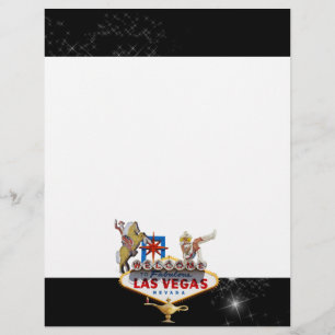 Las Vegas Welcome Sign On Starry Background