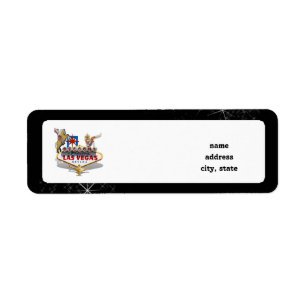 Las Vegas Welcome Sign On Starry Background