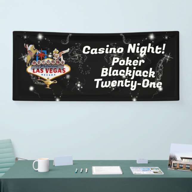 Las Vegas Welcome Sign On Starry Background (Tradeshow)