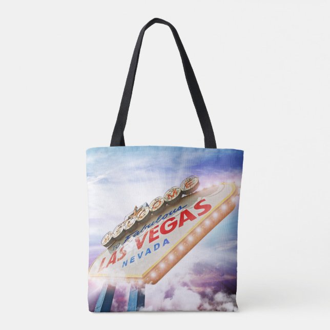 Las Vegas Welcome Sign Tote Bag (Back)