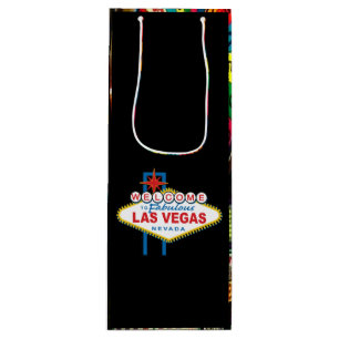 Las Vegas Welcome Sign Wine Gift Bag