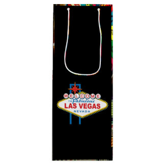 Las Vegas Welcome Sign Wine Gift Bag