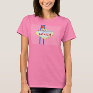 Las Vegas Welome Sign Bride Wedding T-Shirt