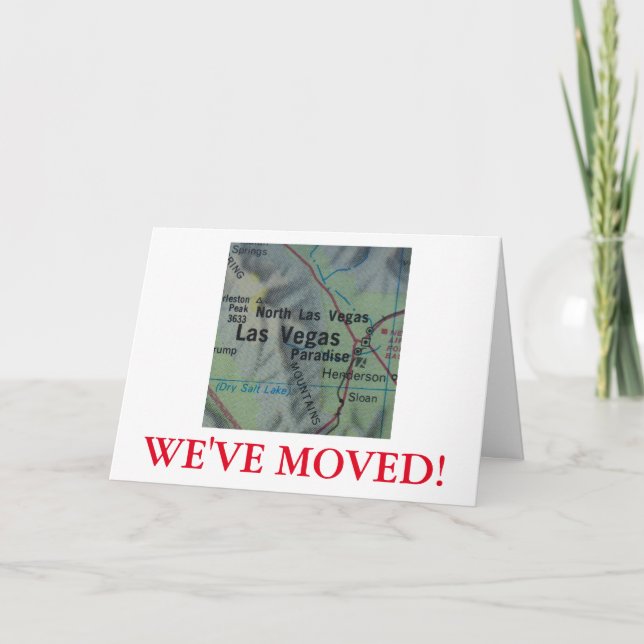 Las Vegas We've Moved address announcement (Front)