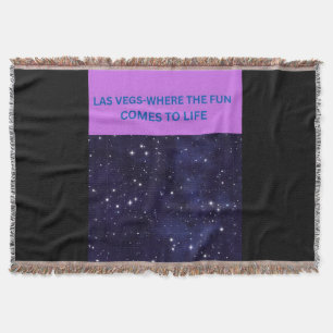 LAS VEGAS WHERE THE FUN COMES TO LIFE THROW BLANKET