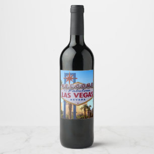 Las Vegas Wine Label