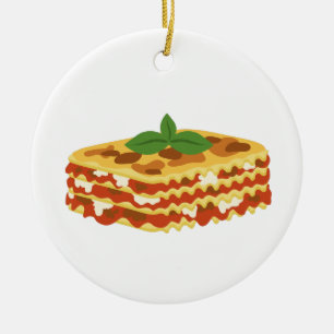 Lasagna Ceramic Tree Decoration