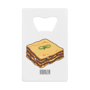 Lasagne cartoon illustration 