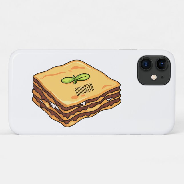 Lasagne cartoon illustration Case-Mate iPhone case (Back (Horizontal))