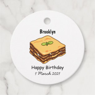 Lasagne cartoon illustration  favour tags