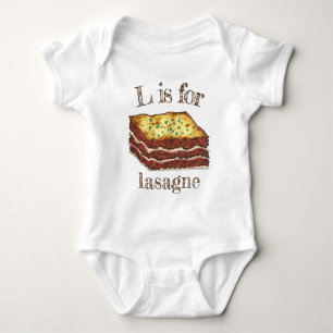 Lasagne Lasagne Italian American Cooking Food Baby Bodysuit