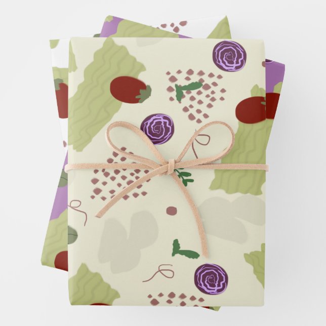 Lasagne Soup Pizza Restaurant Cheese Spaghetti     Wrapping Paper Sheet (In situ)