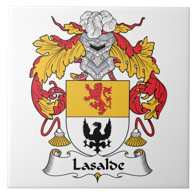 Lasalde Family Crest Tile (Front)