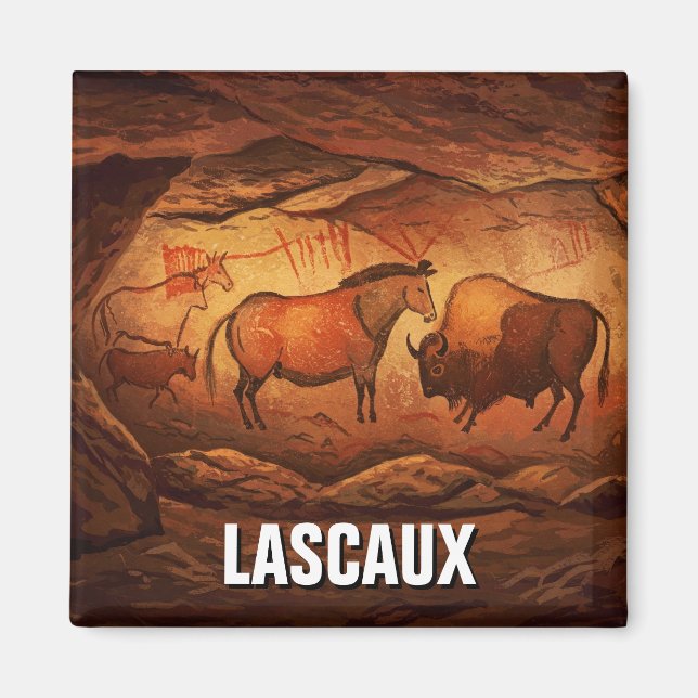 Lascaux Cave Dordogne France Travel Magnet (Front)