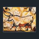 Lascaux Cave Painting of Bull Postcard<br><div class="desc">Prehistoric French Lascaux cave painting of cow postcards</div>