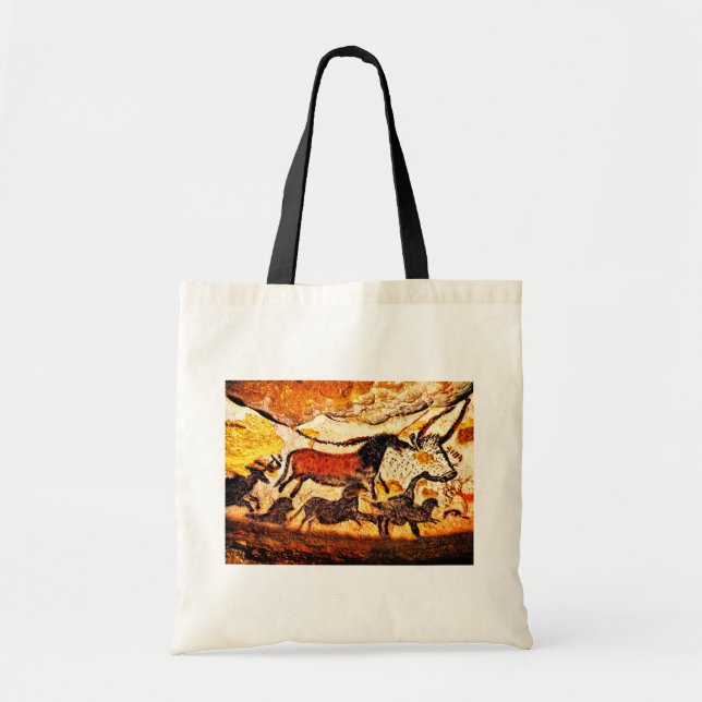 Lascaux Cave Painting Tote Bag (Front)