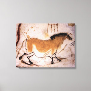 Lascaux Dun Horse - Prehistoric Panting on Canvas Print