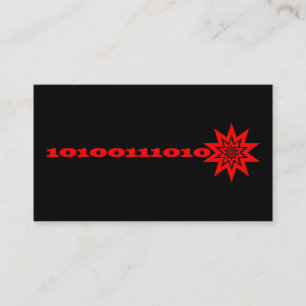 Laser Beam Data Burst Business Cards