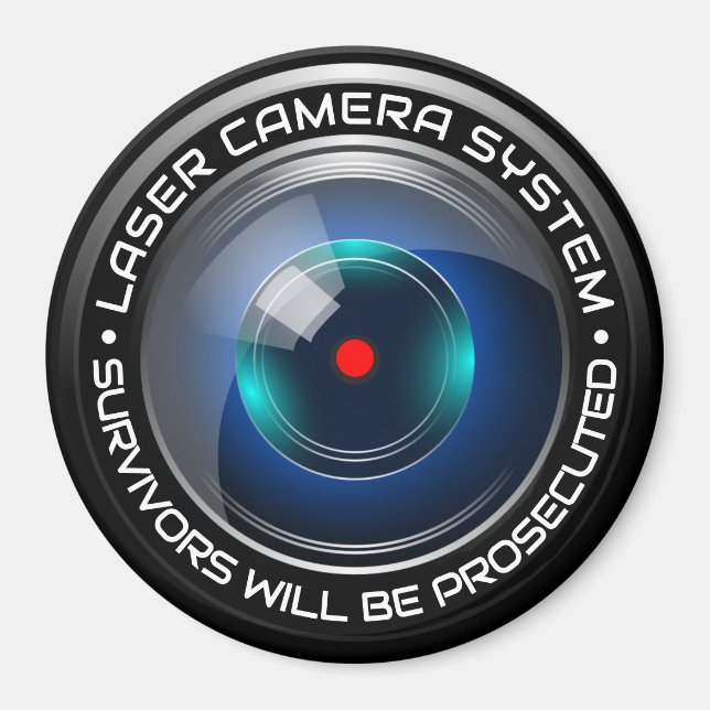 Laser Camera Security System Surveillance Safety  Magnet (Front)