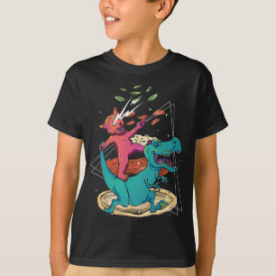 Laser Cat Dinosaur Pizza Tacos Rainbow Foodie Feli T-Shirt