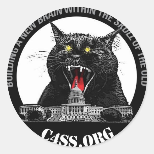 Laser Cat for the C4SS Domination of stickers (Front)