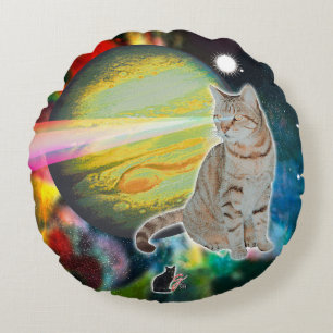 Laser-Cat Mossbody Round Cushion