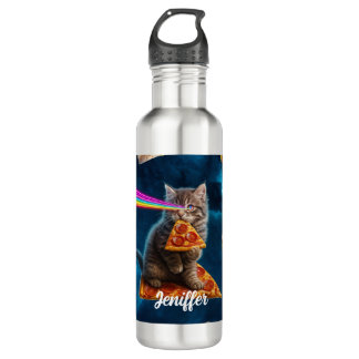 Laser Cat Pizza Party                              710 Ml Water Bottle