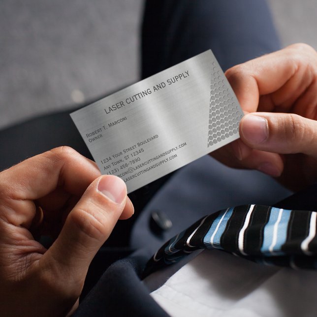 Laser Cutting and Supply Company Business Card (Creator Uploaded)