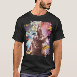 Laser Eyes Space Bearded Dragon Cat Sloth Llama T-Shirt