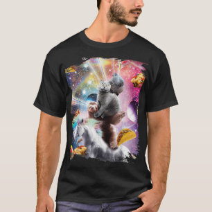 Laser Eyes Space Guinea Pig Cat Sloth Unicorn _1 T-Shirt