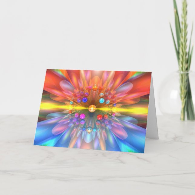 Laser Flower Card (Front)