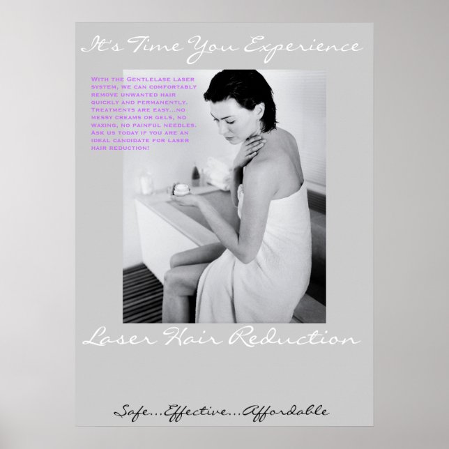 Laser Hair Poster-Woman In Towel Poster (Front)
