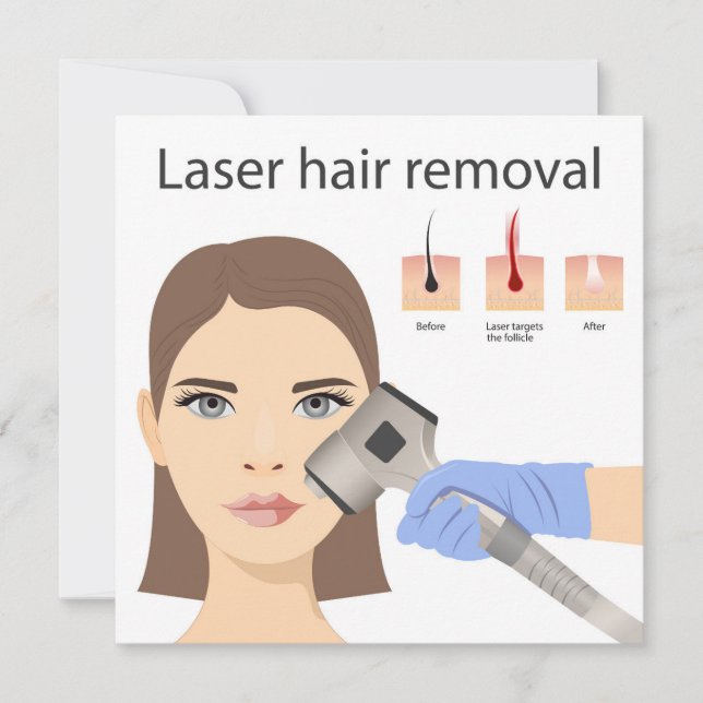 Laser hair removal structure card (Front)