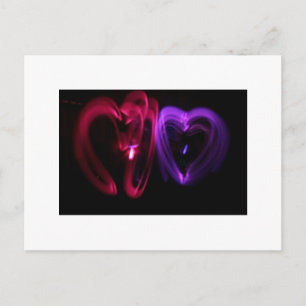 Laser Hearts Postcard