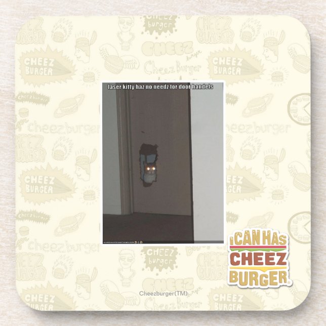 Laser Kitty Coaster (Front)