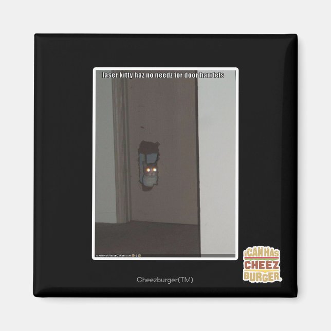 Laser Kitty Magnet (Front)