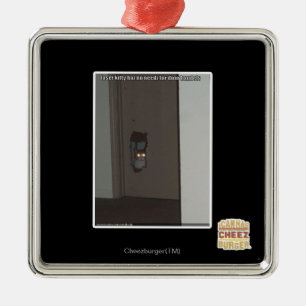 Laser Kitty Metal Tree Decoration