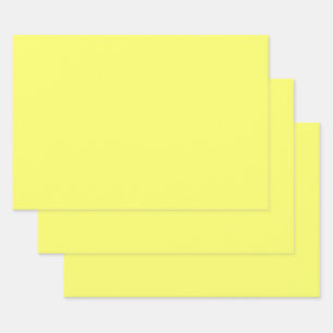 Laser Lemon  (solid colour)  Wrapping Paper Sheet