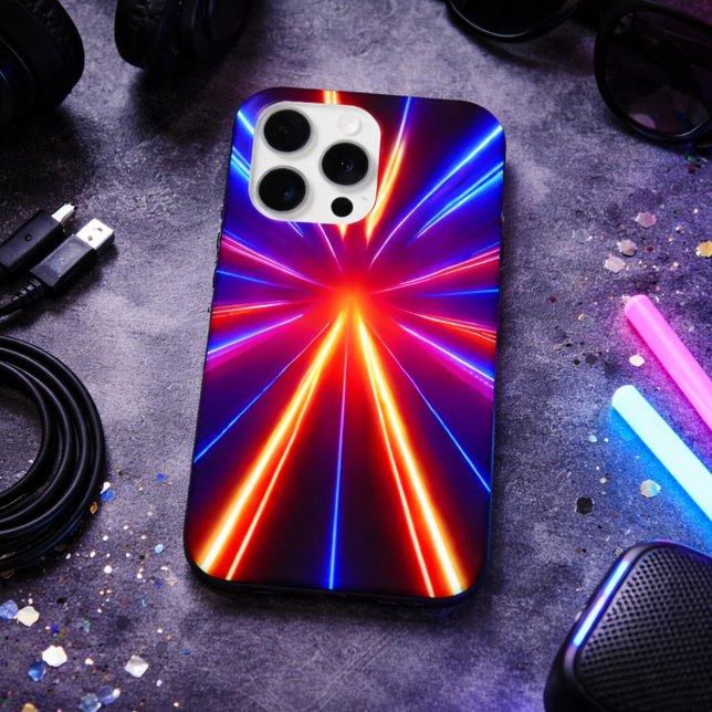Laser Light Beams  iPhone Case (Creator Uploaded)