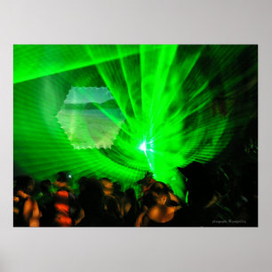 Laser Lights Outdoor Poster