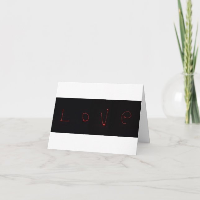 laser love holiday card (Front)